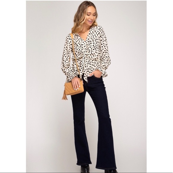 Last One Size SMALL Armora’s |Cheetah Print Blouse - Picture 8 of 8